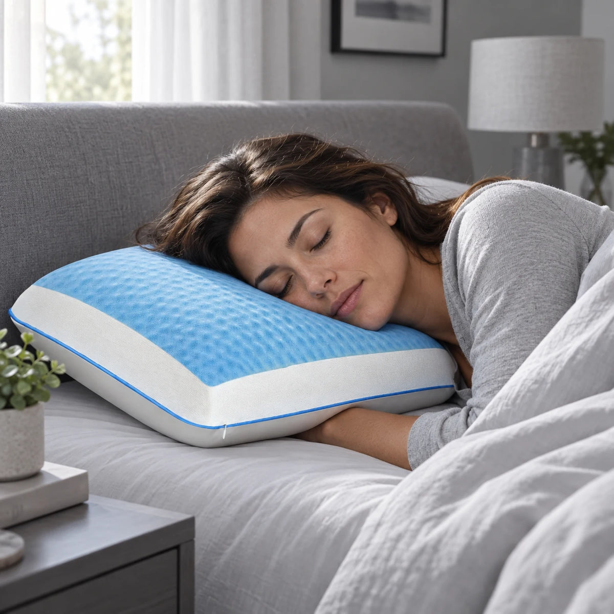 Mr. Pillow Visco Gel yastık yatak odası görünümü