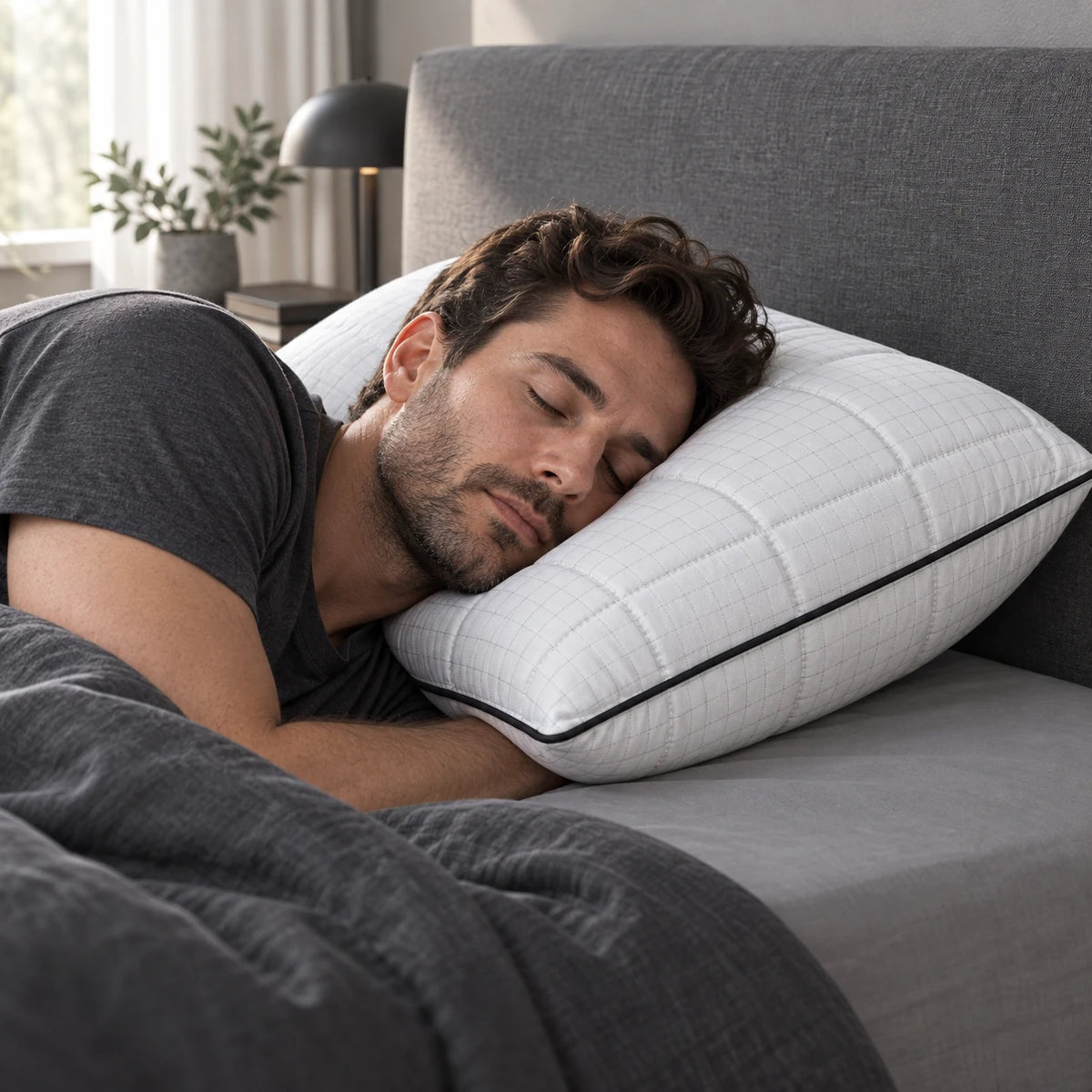 Mr. Pillow Anti Stres yastık yatak odası görünümü