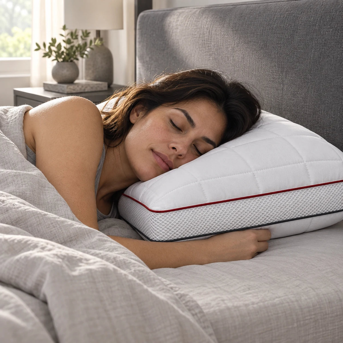 Mr. Pillow Climate yastık yatak odası görünümü