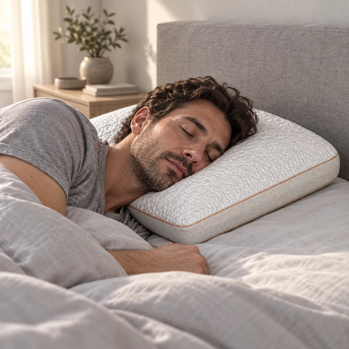 Mr. Pillow Visco Coolergen yastık yatak odası görünümü