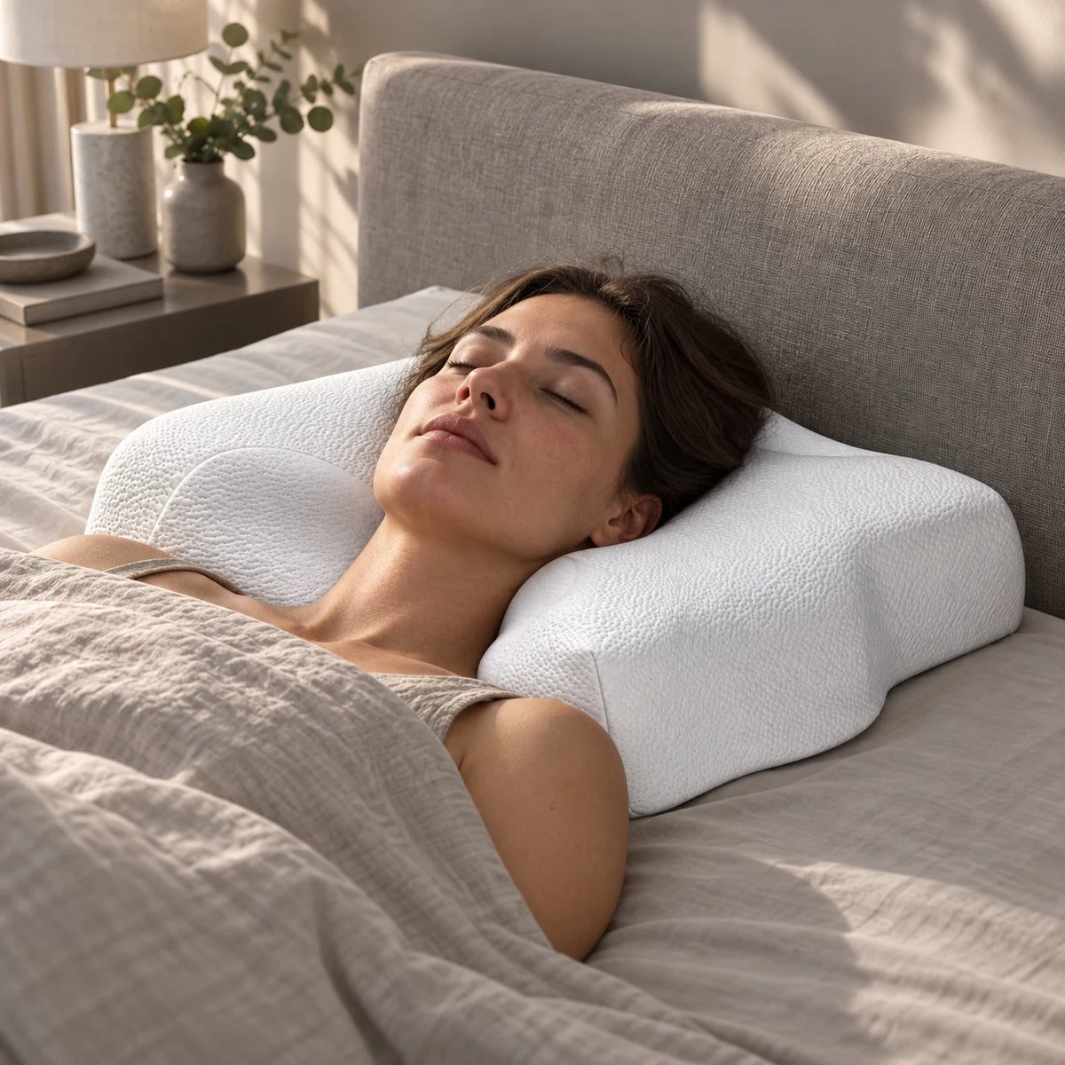 Mr. Pillow Visco Güzellik yastık yatak odası görünümü